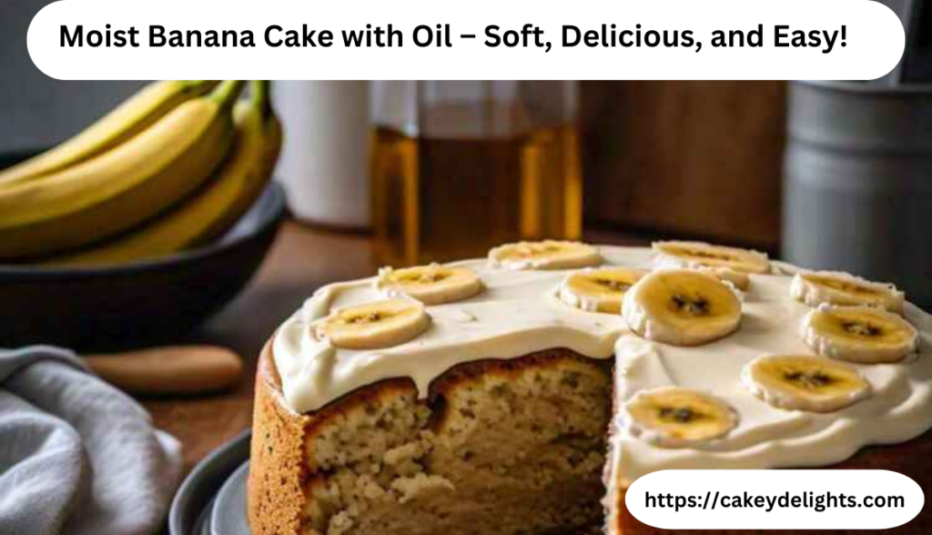 Moist Banana Cake with Oil – Soft, Delicious, and Easy!