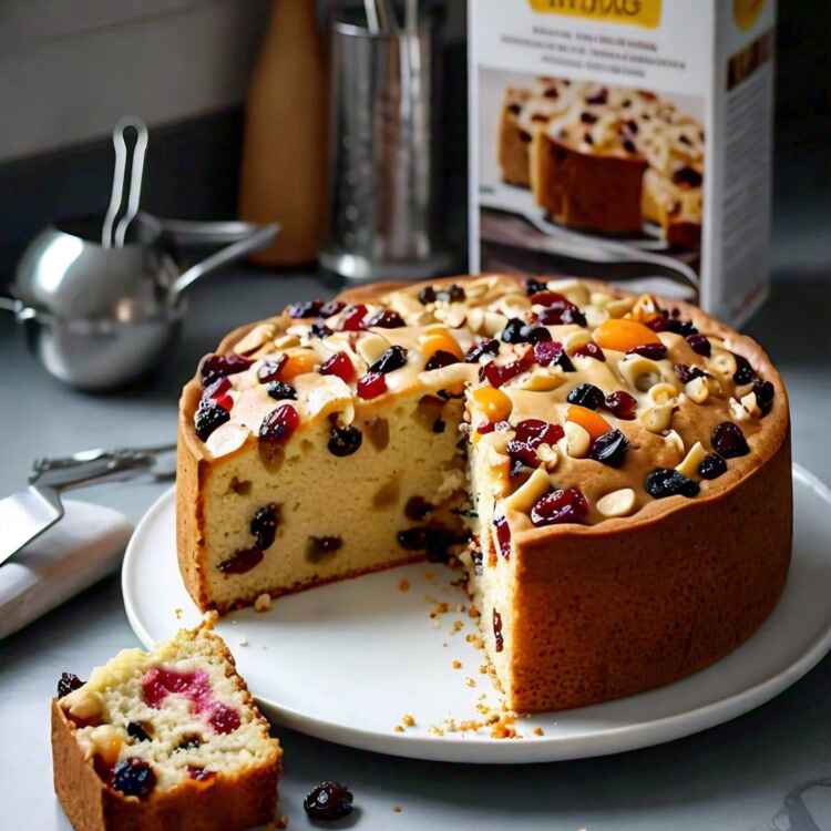 fruit cake with spice cake mix